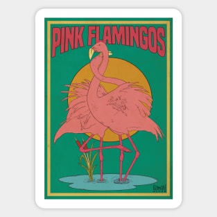 Pink Flamingos Sticker